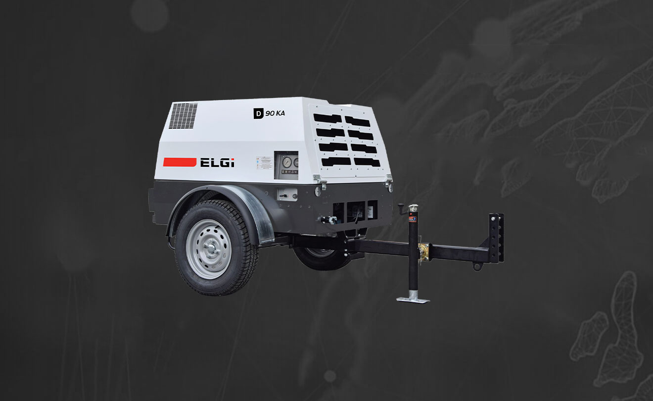 tow behind portable air compressor